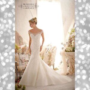 NWT Morilee Bridal Wedding Mermaid Beaded Gown 2617